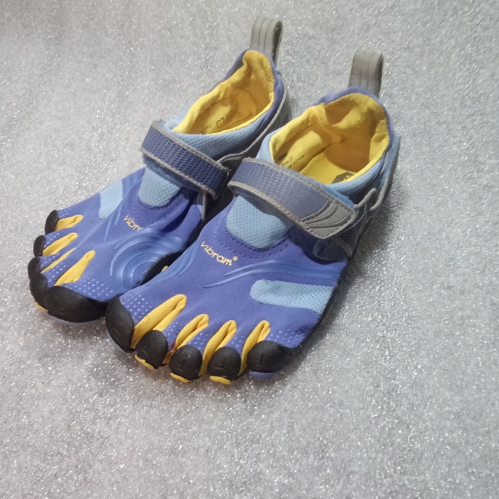 Vibram Fivefingers W3664 Blue/Yellow Sneaker Women's Size 37 EU US 6.5